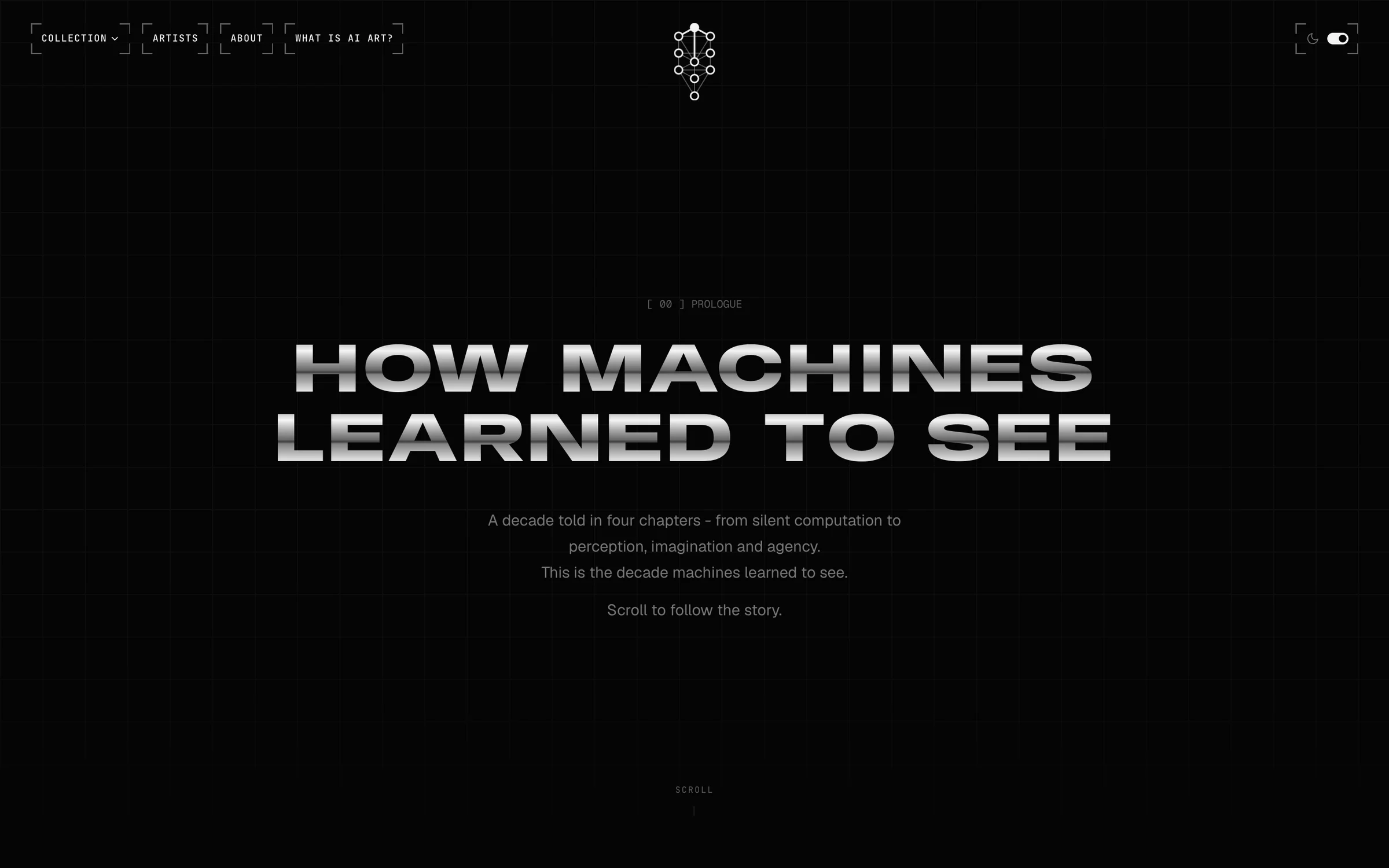 The About page prologue: How Machines Learned to See